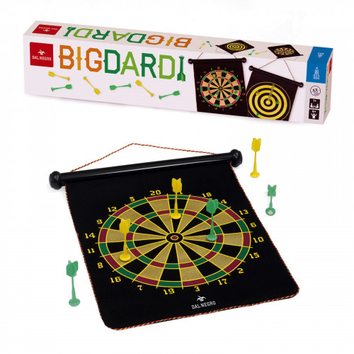 Joc Darts Magnetic "Big Dardi", include tinta cu 2 modele si 6 sageti precise, cu lungime 8 cm